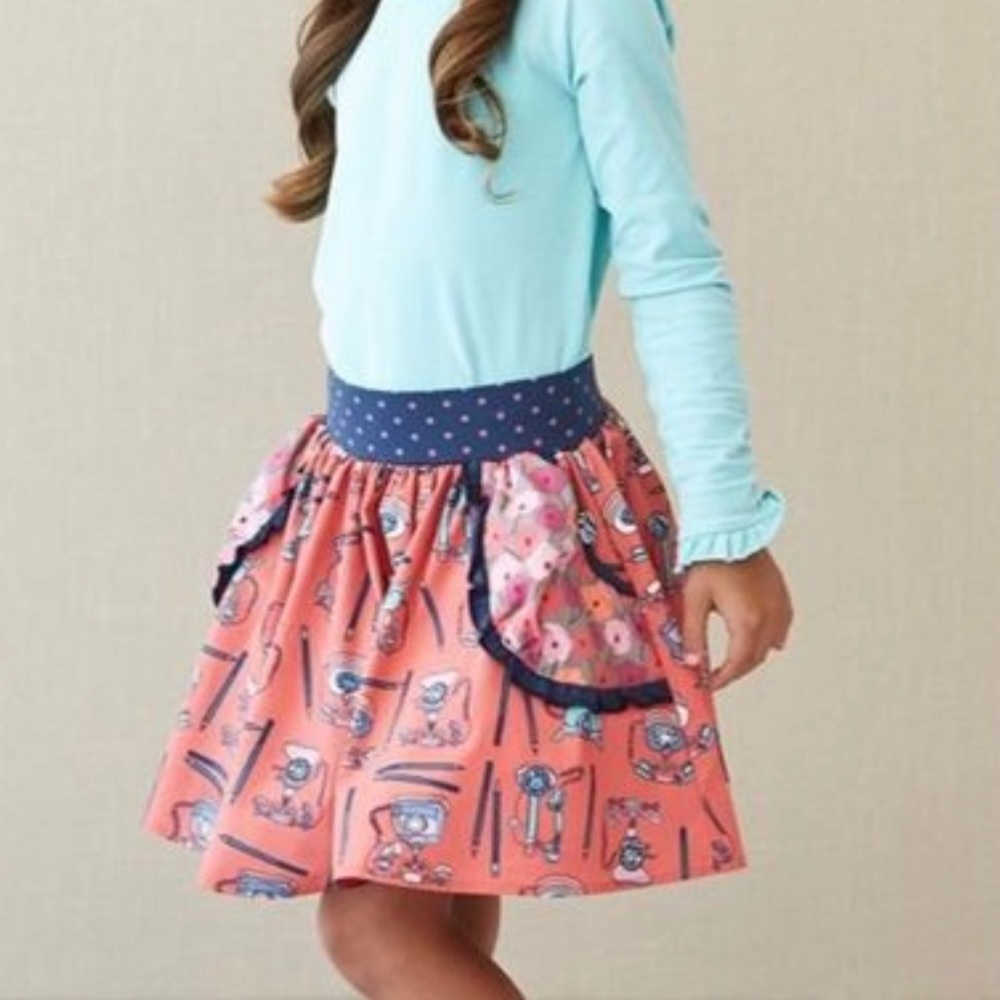 Matilda Jane Hold the Phone Skirt Sz 6 EUC